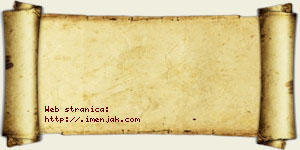 Jasmina Ćurić vizit kartica